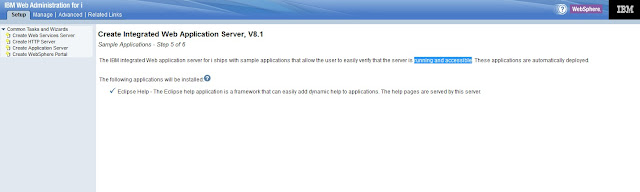 Setup IBM Integrated Web Application Server for i