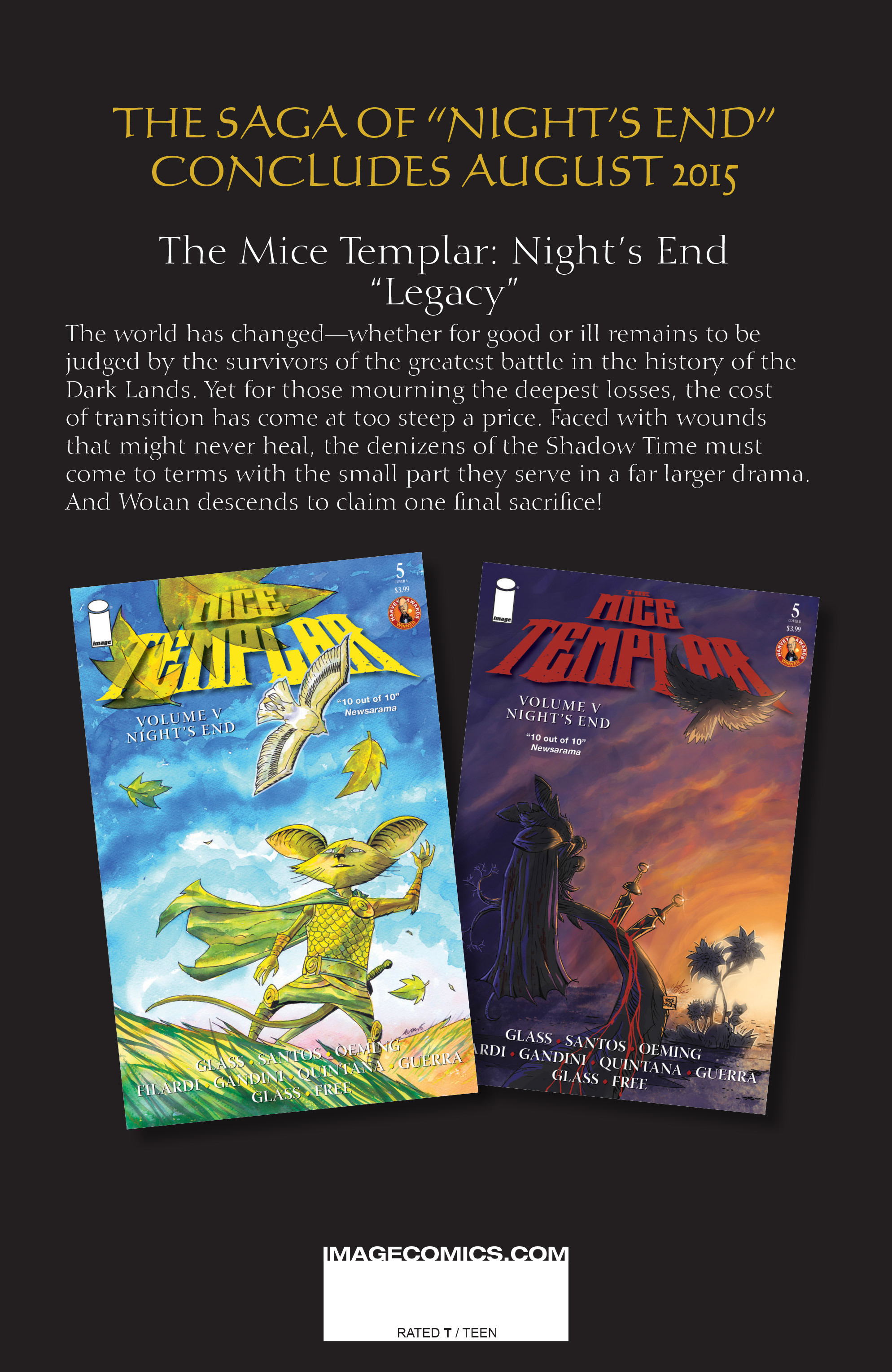 Read online The Mice Templar Volume 5: Night's End comic -  Issue #4 - 46