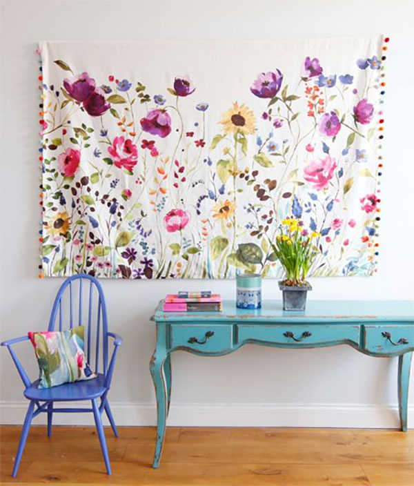 8 Ways To Hang A Tapestry At Home How Interiors By Jacquin - How To Hang A Fabric Wall Hanging