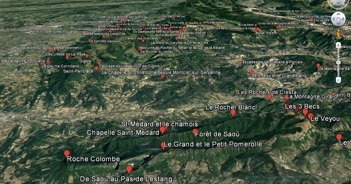 DROMESCAPE - Randonnées en Drôme et Escapades photographiques: Carte de