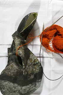 Japanese knot knitting bag
