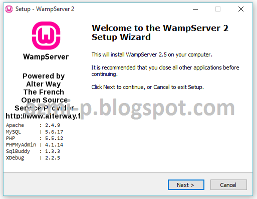 wampserver 2.5 32 bits
