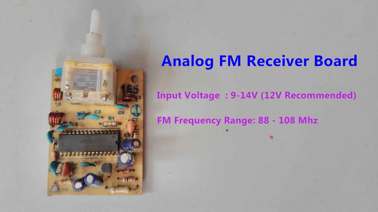 Analog FM Radio receiver with audio amplifier( 88 MHz to 108 MHz )- How ...