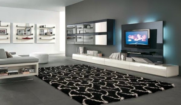 Modern TV wall – for a more pleasant evening!