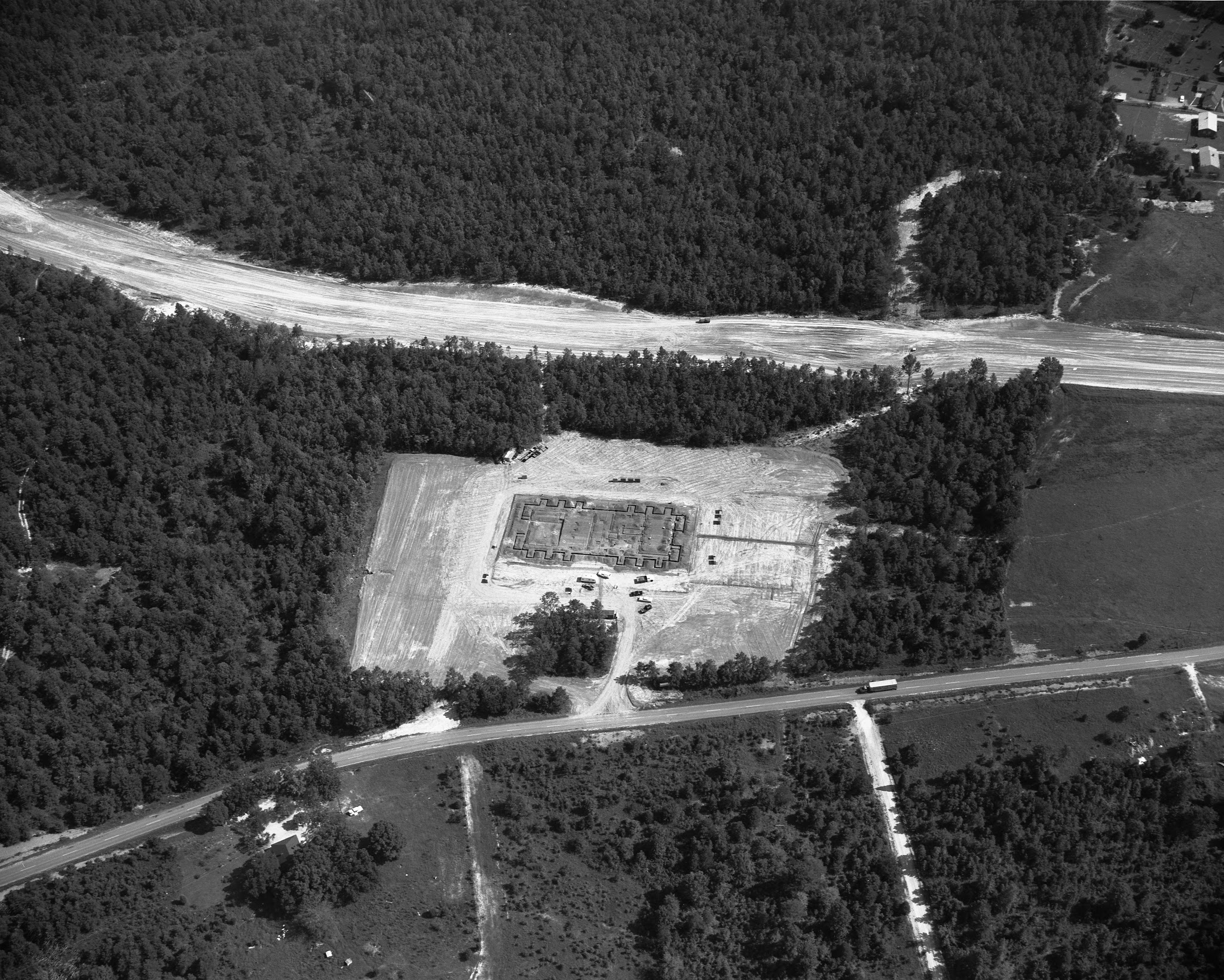 THE LANCASTER ARCHIVE: USC-Lancaser and By-Pass Construction Aerial - 1964