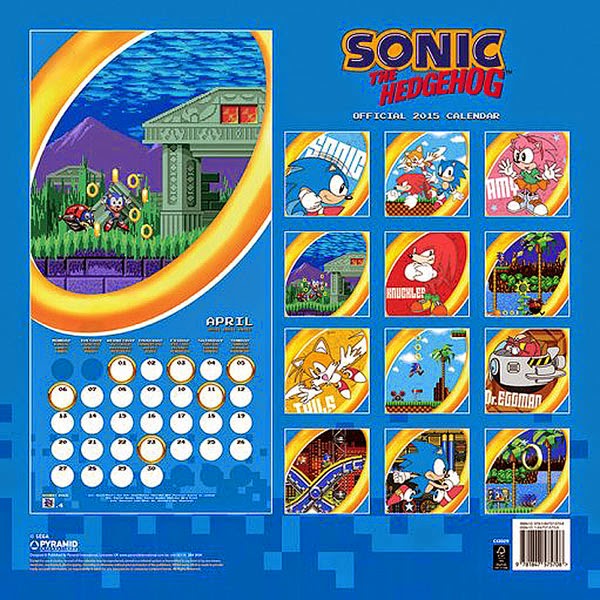 Calendario Sonic 2015