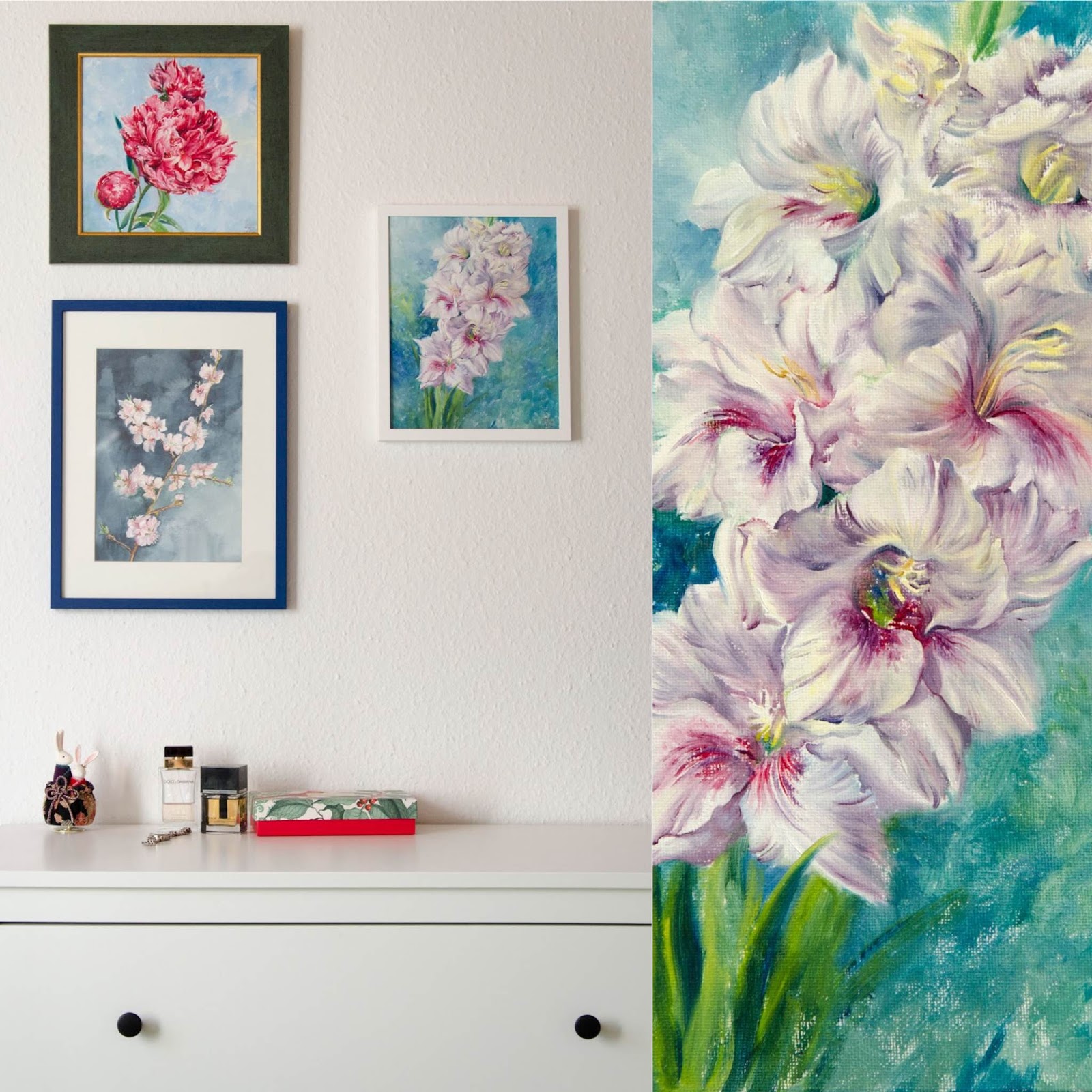 ArtWind original artworks, oil painting: Gladiolus