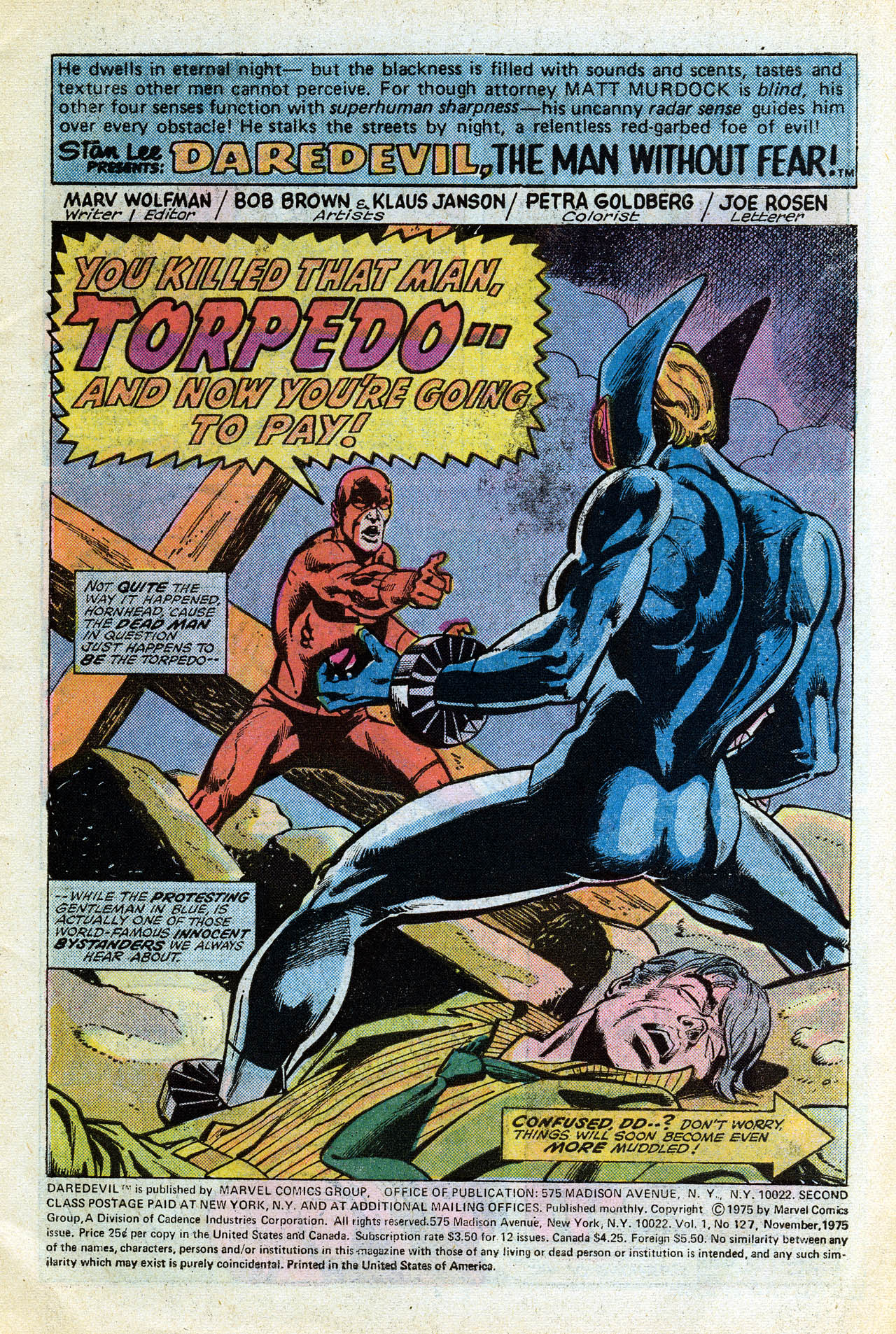 Read online Daredevil (1964) comic -  Issue #127 - 3