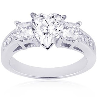 heart shaped engagement rings