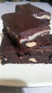 Brownies cu unt de arahide