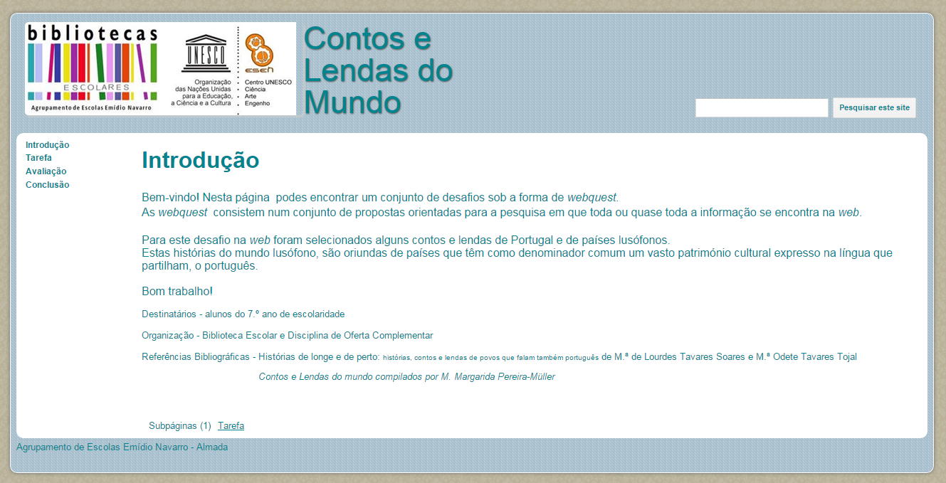  Webquest Contos e Lendas do Mundo