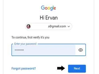 Verifikasi password akun google 