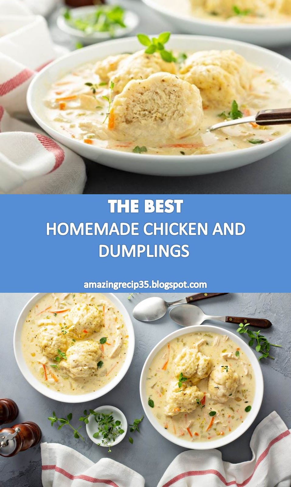 The Best Recipe Food >> HOMEMADE CHICKEN AND DUMPLINGS RECIPE 