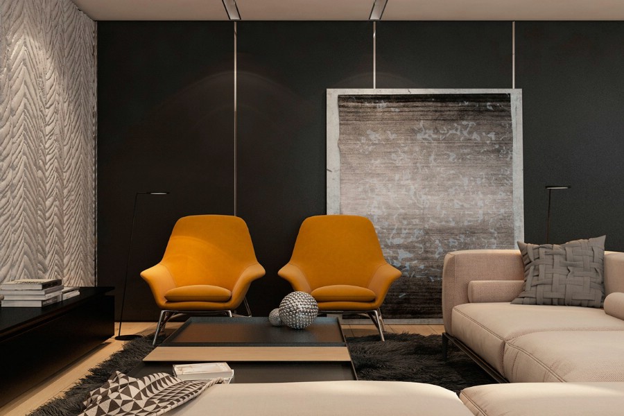 Design interior living casa moderna Galati - Amenajari interioare Galati