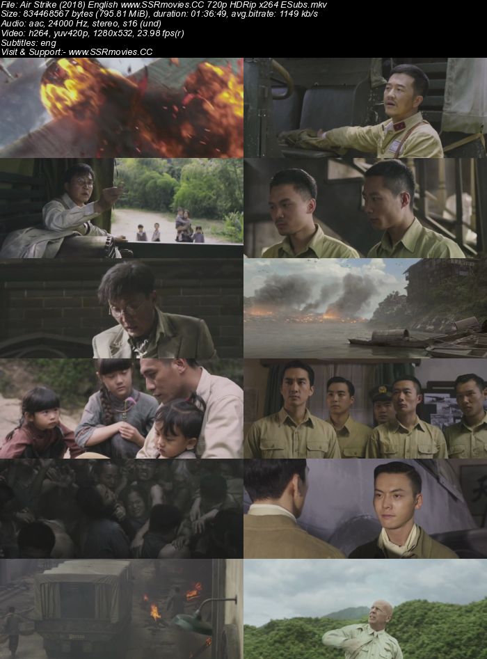 Air Strike (2018) English 720p HDRip 300MB Full Movie Download