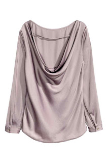 H&M drapowana bluzka z wycięciem na plecach H&M drapowana bluzka z wycięciem na plecach co kupić na wyprzedaży blog modowy netstylistka