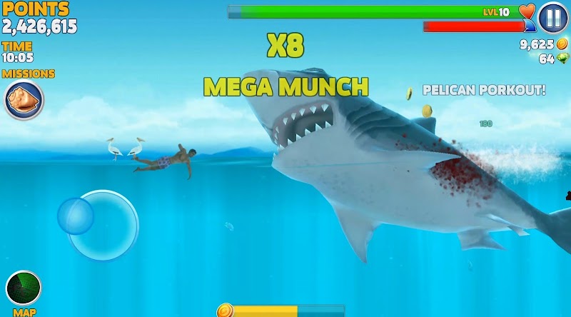 Hungry Shark Evolution v6.2.0 Mod Apk (Unlimited Coins, Unlimited Gems)