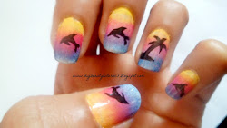 nail summer designs easy nails simple short manicure unique acrylic beach island pretty slightly above similar tropical cool spring dolphin