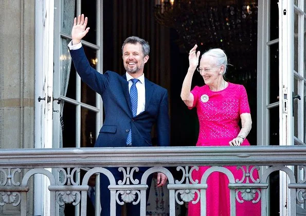 Crown Princess Mary wore VILSHENKO Jerry Floral Print Silk Crepe Dress. Princess Isabella, Prince Christian, Prince Vincent and Princess Josephine