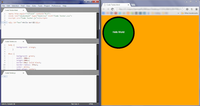 How To Use Sublime Text For Live Preview of Code Snippets