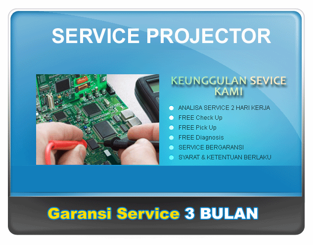 Service projector infocus