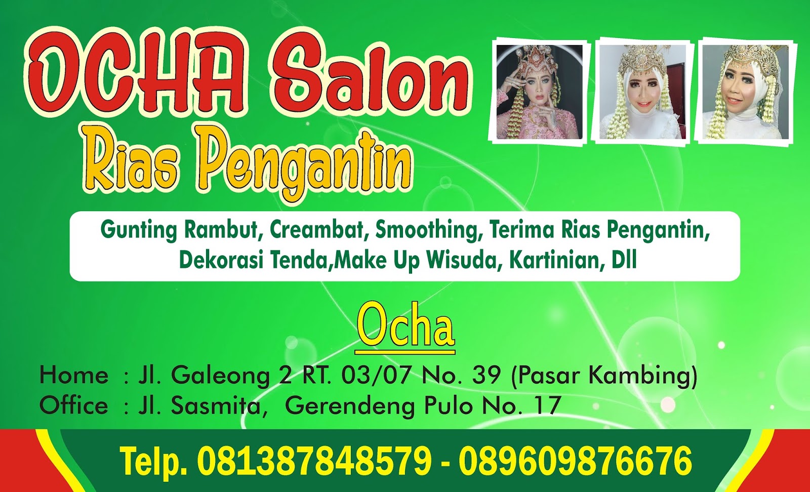 Kartu Nama Rias Pengantin Cdr Info Kece