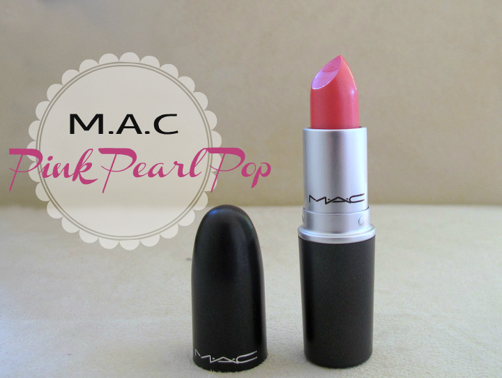 MAC Pink Pearl Pop lipstick Makeup and Macaroons