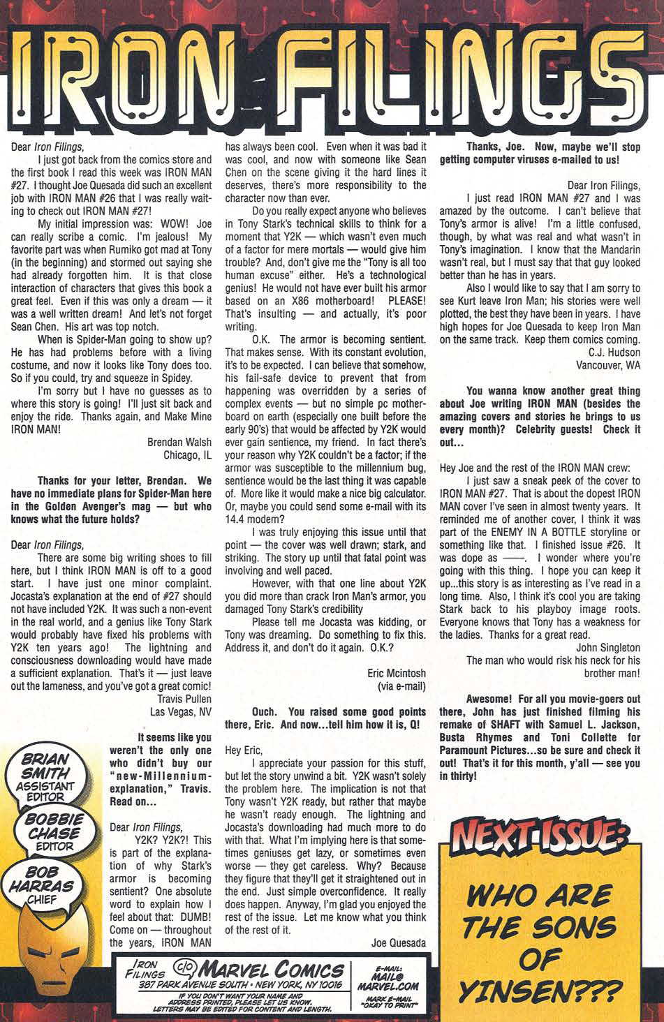 Read online Iron Man (1998) comic -  Issue #30 - 33