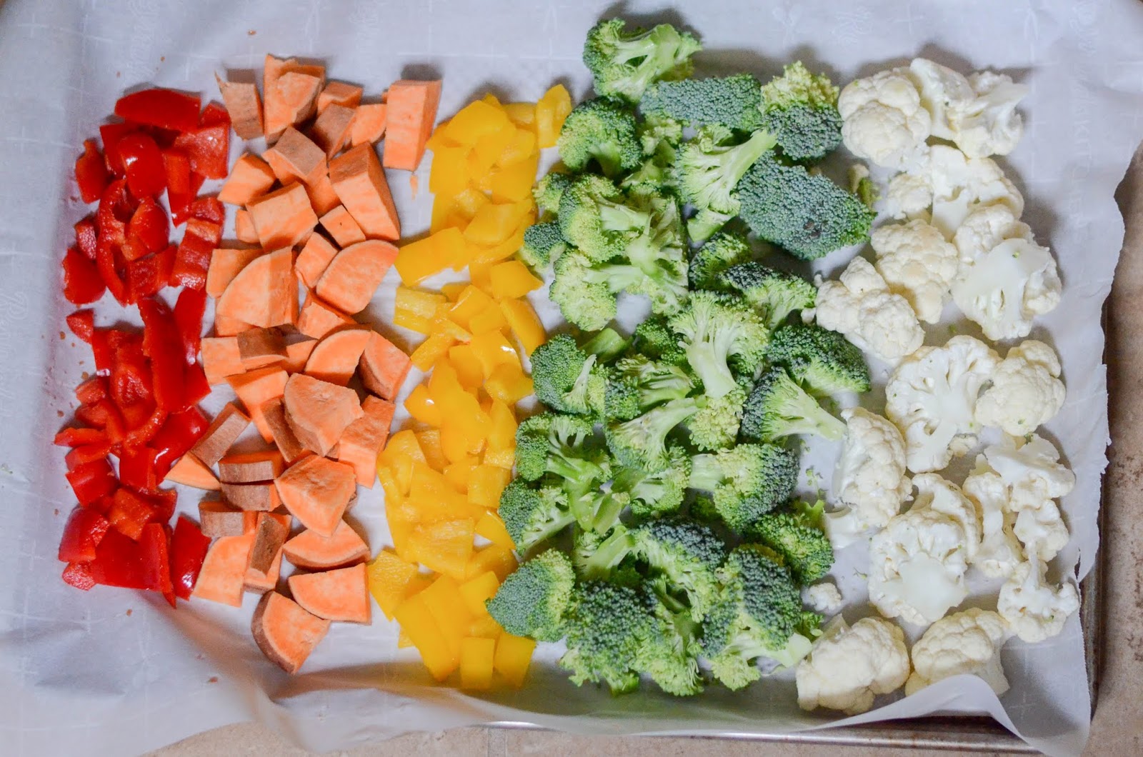 Simply Sheard Roasted Rainbow Vegetables