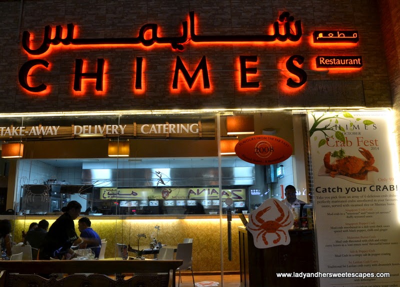 Chimes Crab Fest and Dishes from the Far East Lady & her Sweet Escapes