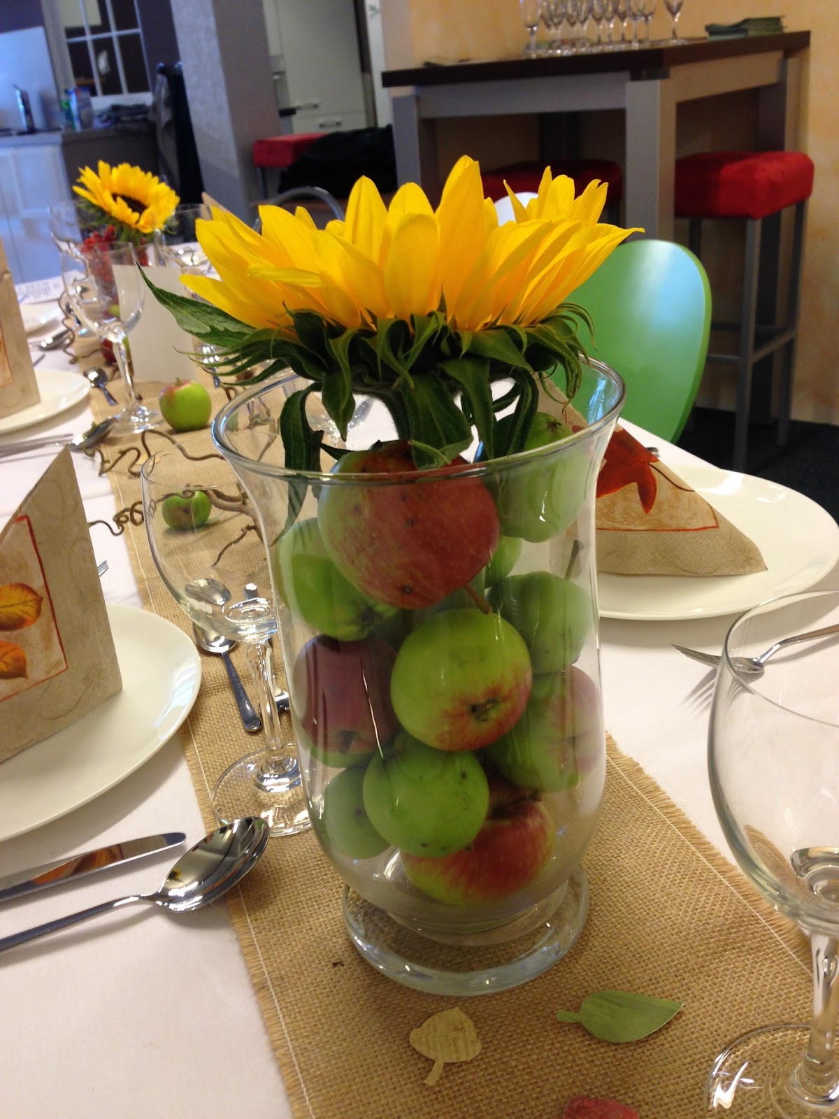 Küchen-Galerie Sande: Herbstliche Tischdekoration