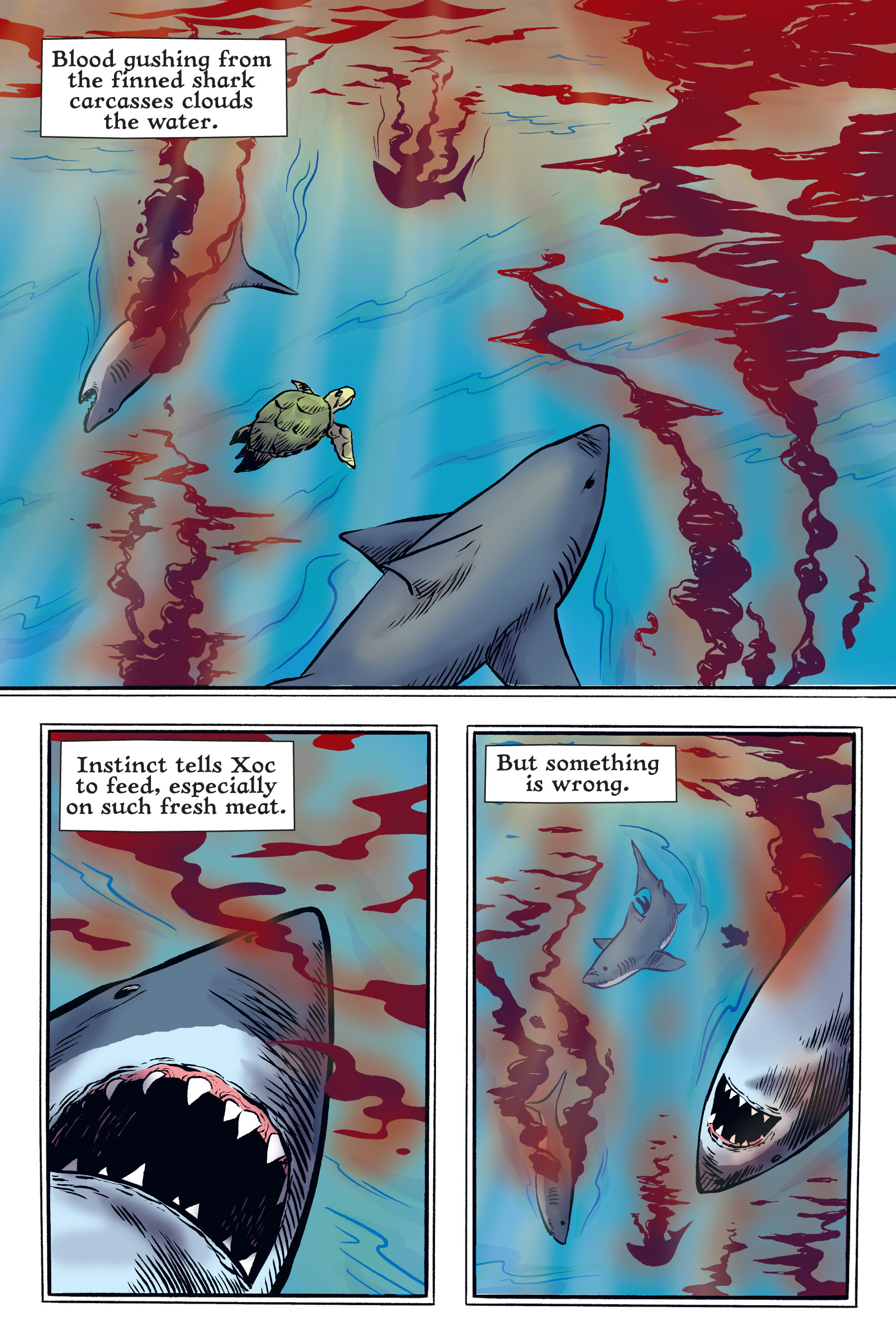 Read online Xoc: Journey of a Great White comic -  Issue # TPB - 80