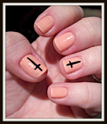 cross acrylic crosses finger