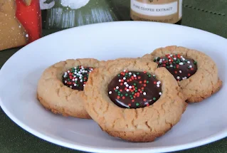 Mocha Filled Thumbprint Cookies