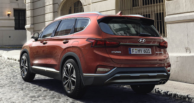 design esterni nuova hyundai santa fe 2018 2019 vista posteriore