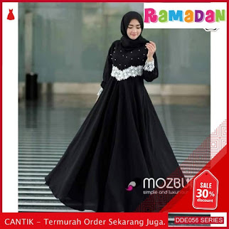 DDE056R33 Rayta Maxy Gamis Abaya Lebaran Syakira 2019 Black BMGShop
