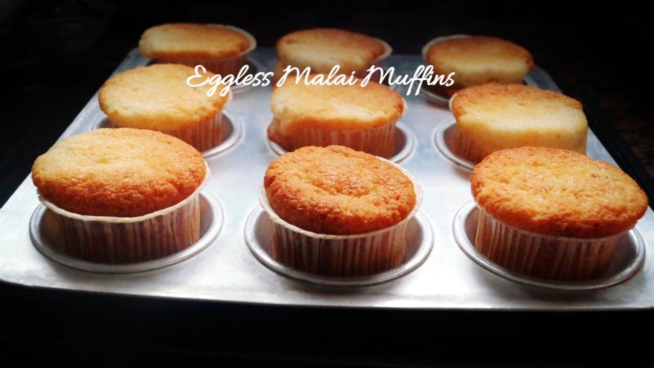 Bake with Neetu Eggless Malai Muffins in Convention Microwave (Eggless