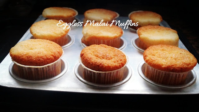 Eggless Malai Muffins- Eggless creamy cardamom Cupcakes