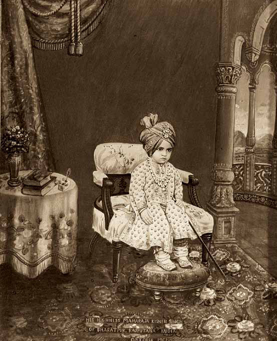 Maharaja Kishen Singh of Bharatpur (1900) | Indian Royal Child Portraits | Rare & Old Vintage Portraits
