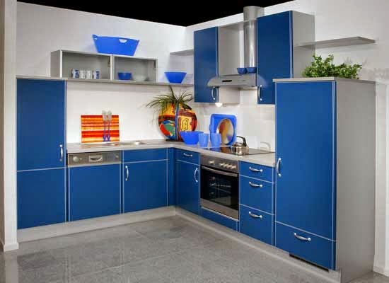 47+ Dapur Minimalis Nuansa Biru