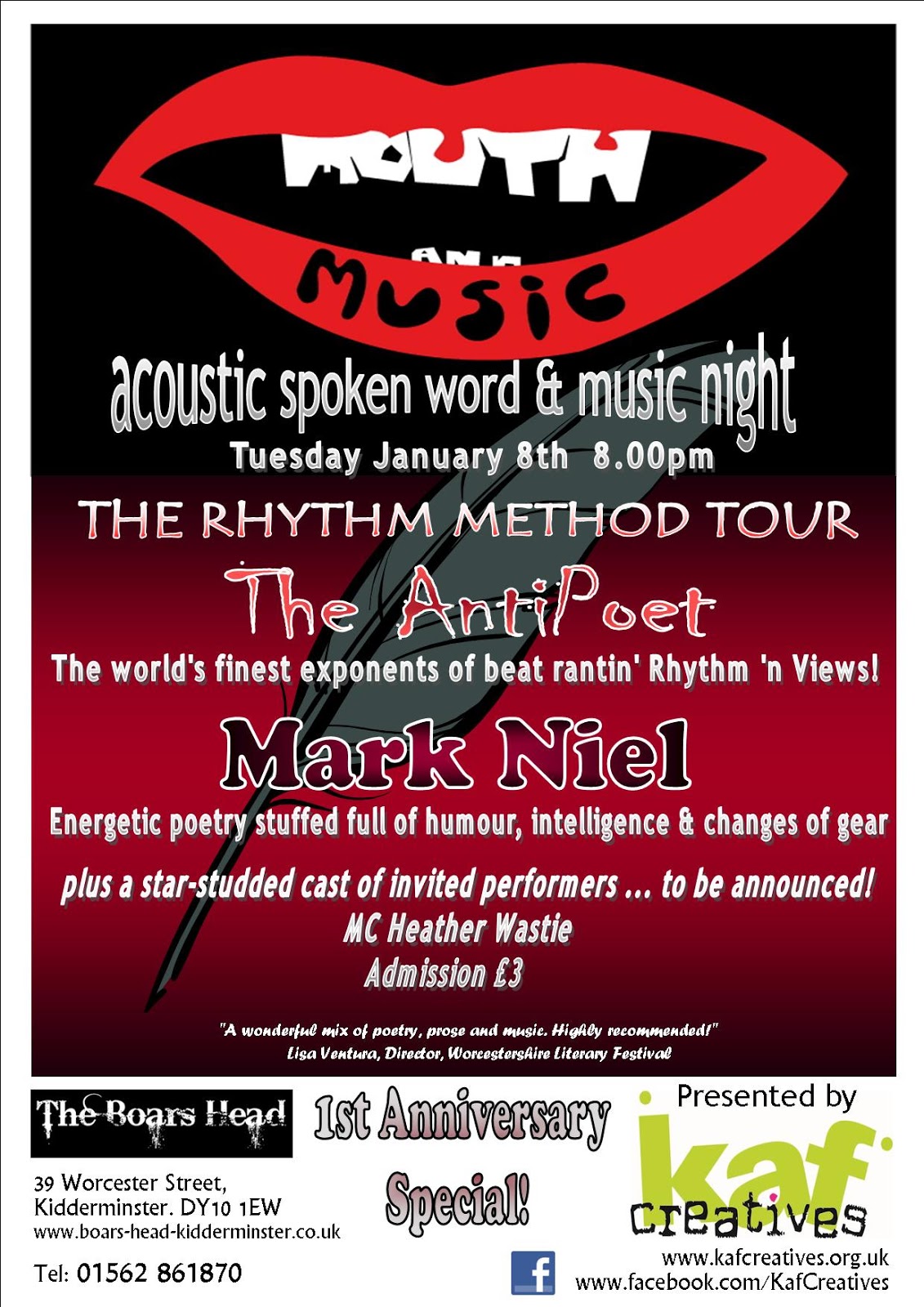 Worcestershire Arts Partnership Mouth and Music