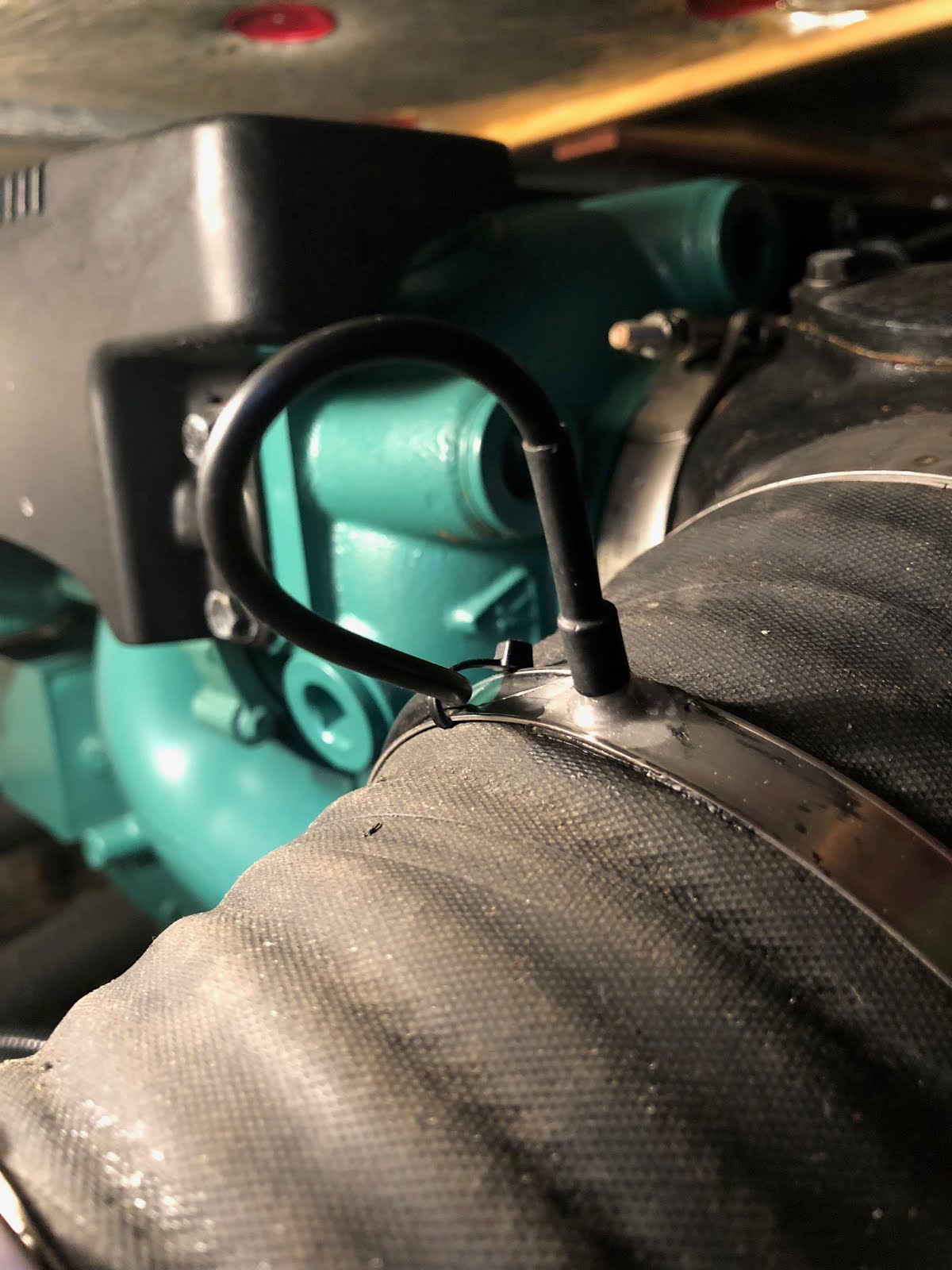 Pyssel Exhaust temperature measure, boat