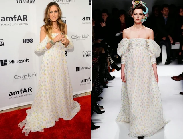 Sarah Jessica Parker in Schiaparelli – amfAR Inspiration Gala New York 2014