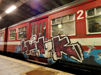 train graffitis