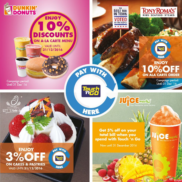 Touch 'n Go Cards Malaysia Juice Works Discount Promo