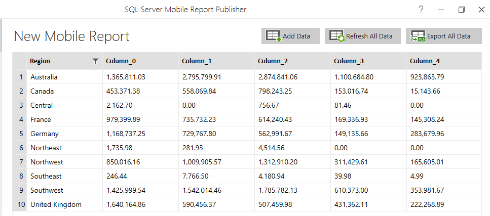 Realized Design: SQL Server Mobile Report Publisher - First Look