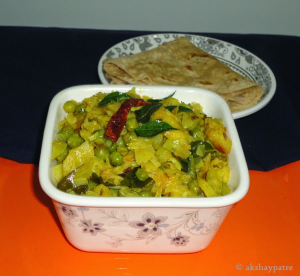 sabzi in a serving plate