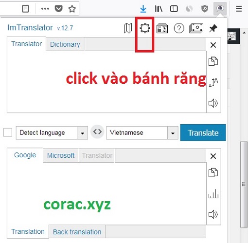 thiết lập addon