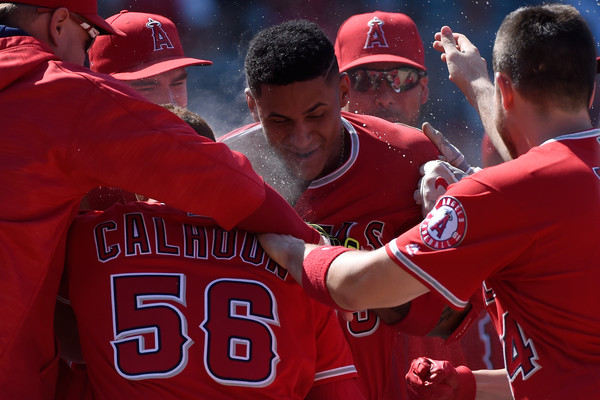 (Vídeo) Jefry Marte remolcó la carrera de la victoria para los Angels