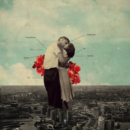 "Never Forever" by Frank Moth | imagenes chidas de soledad y tristeza | retro futuro | deep emotional pop illustration art pictures | love